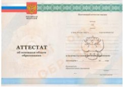 Аттестат за 9 класс 2010-2013 года